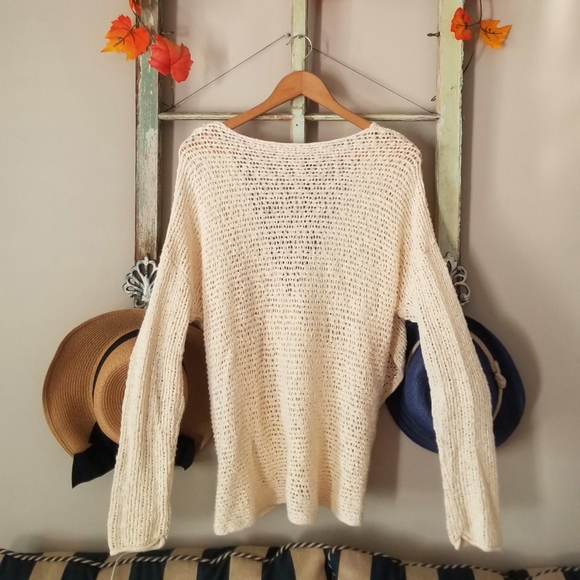 Billabong Sweaters - Billabong cream reversible sweater.